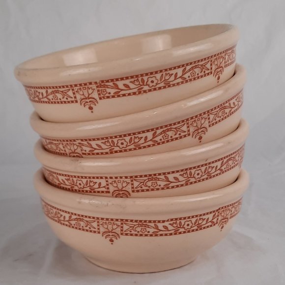 Wallace China Other - SOLD RARE Four Vintage 1945 Wallace China Cereal Bowls